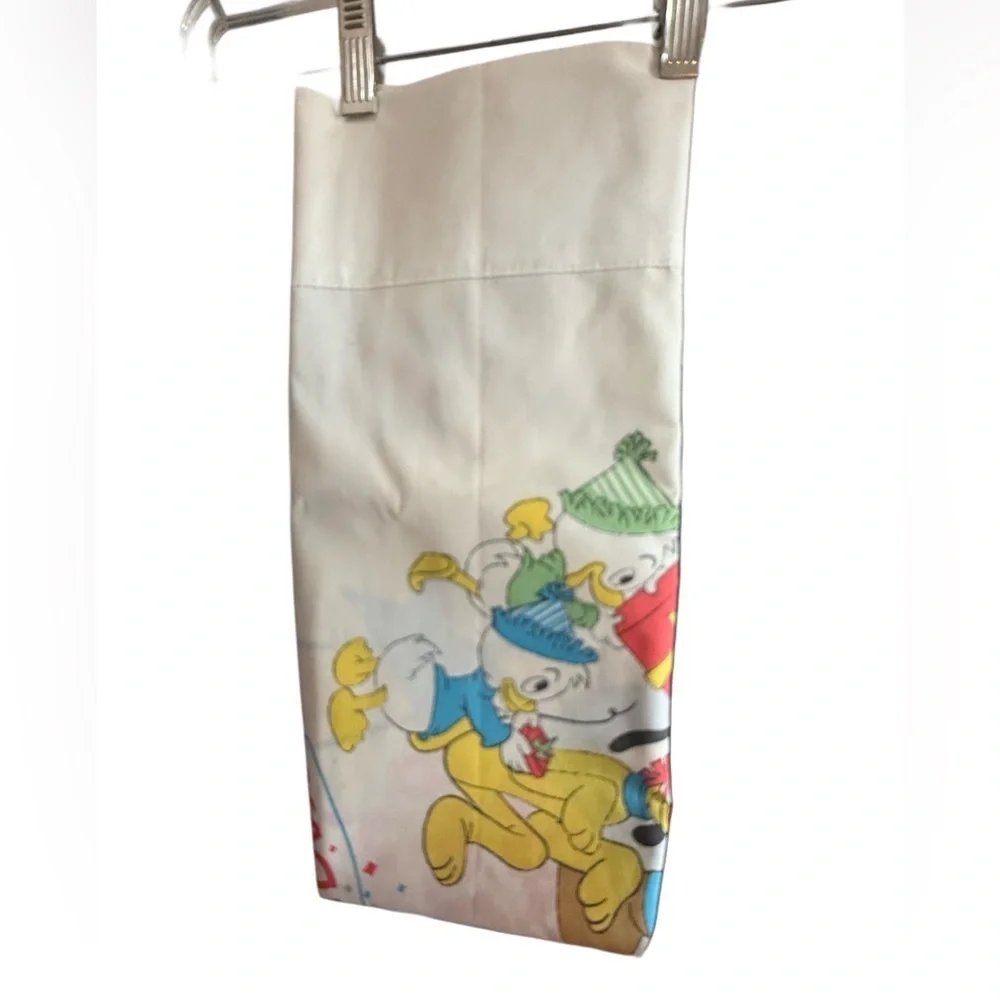Vintage Mickey Mouse pillowcase. Circa 1970.